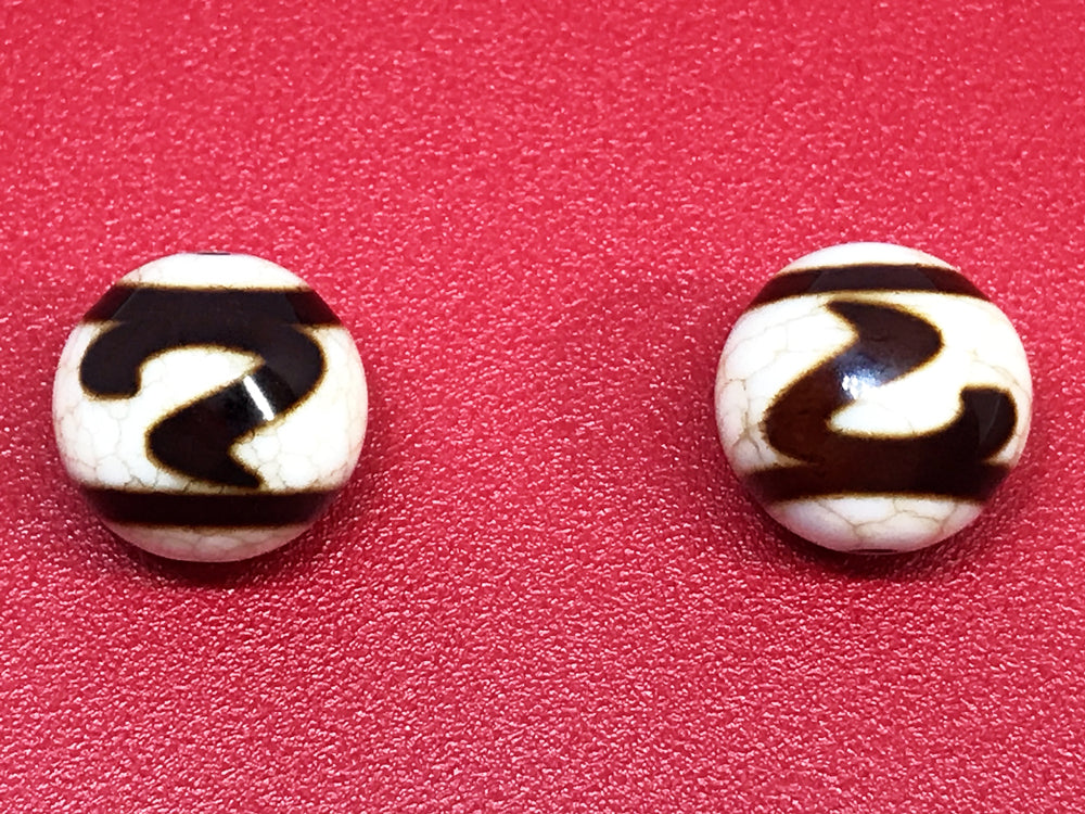 火供龍紋天珠・如意鈎天珠（丸型） – 天然石の店 ふうちゃん
