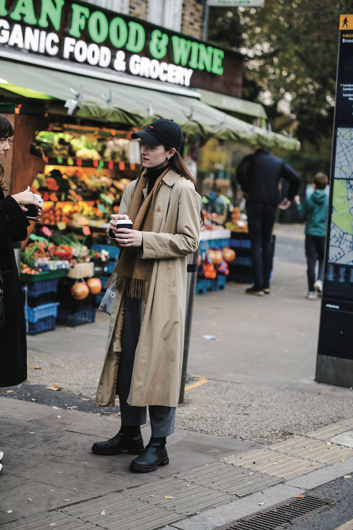 バーバリー ステンカラー コート ノバチェック ロング ベージュ ウール