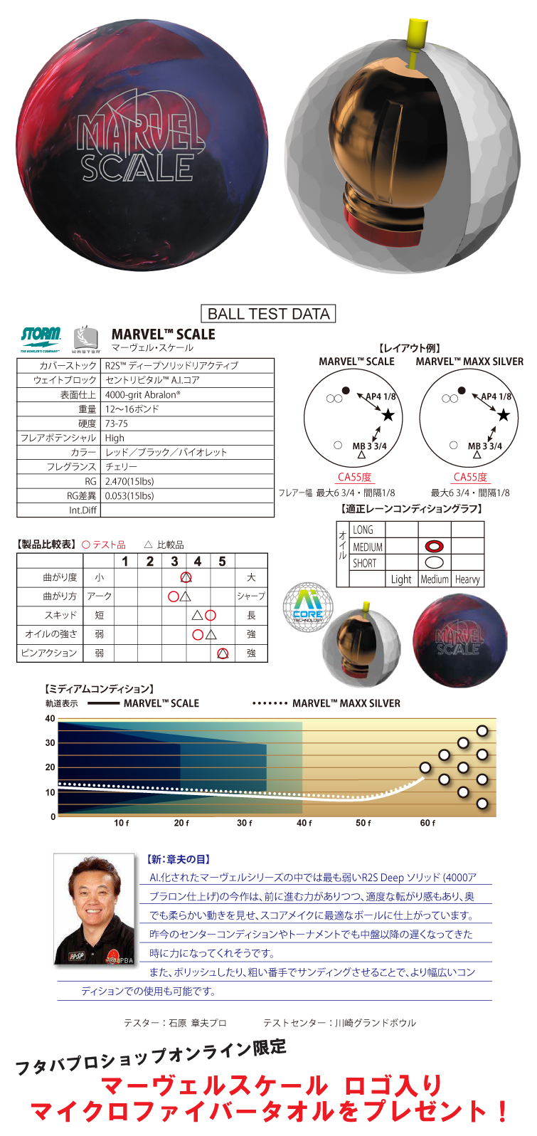 ☆購入特典有り☆【ボウリングボール ストーム STORM】マーヴェル